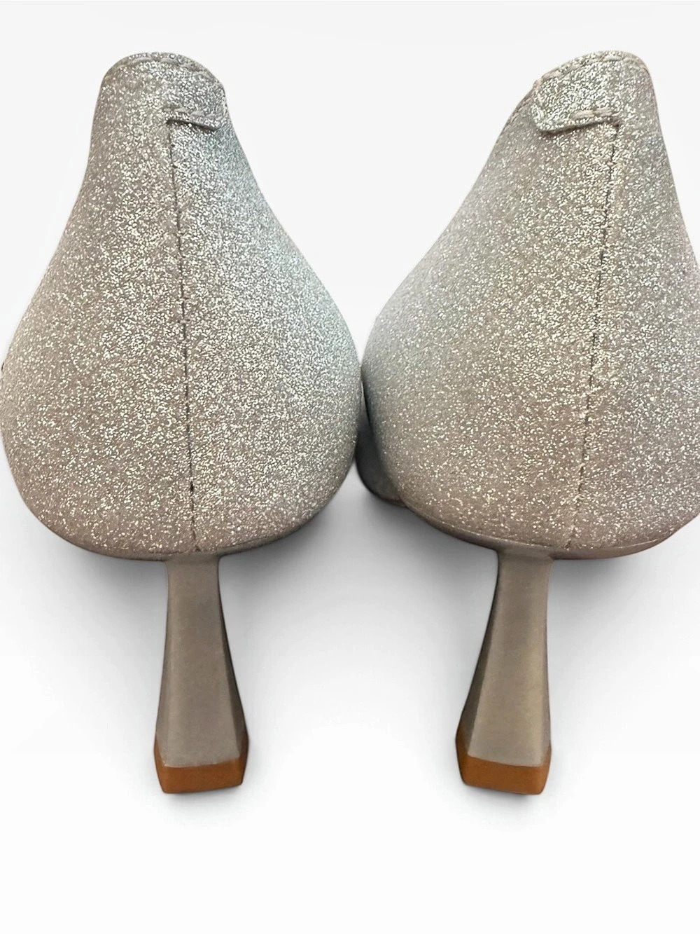 Suiara Crystal Embellished Heels Silver US 7 New - Picture 7 of 8